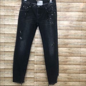 One Teaspoon Black thrashed Jeans NWOT